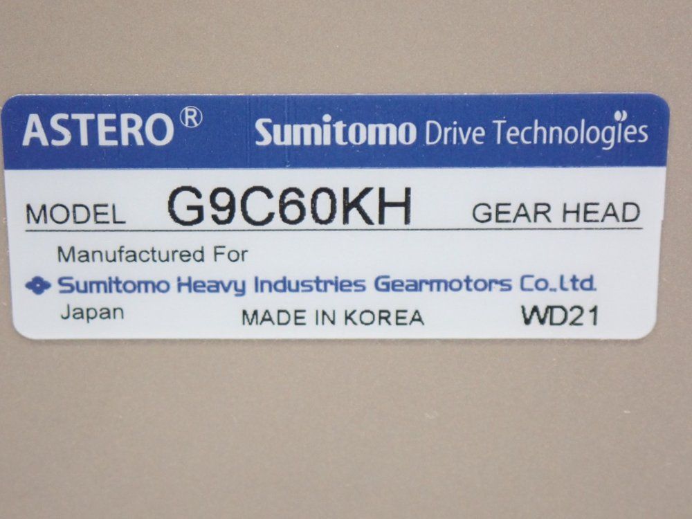Sumitomo 26rpm Astero Ac Inline Gear Motor Drive - G9c60kh
