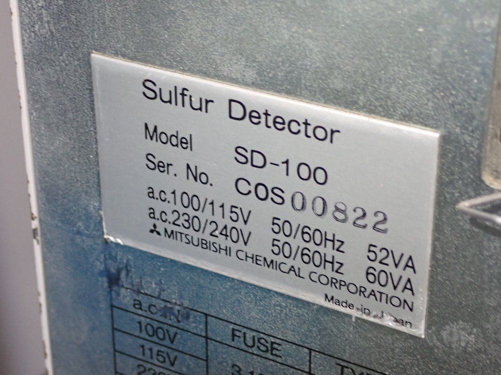 Mitsubishi Trace Sulfer Analyzer - Ts-100v