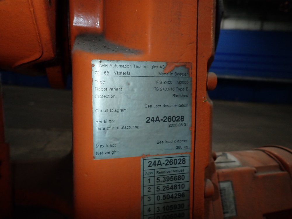 Abb 2006 Abb Irb2400 M2000 Robot - Irb2400 M2000
