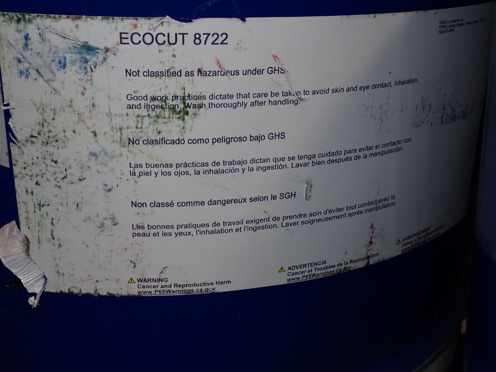 Fuchs 55 Gallons Ecocut 8722 Cutting Fluid