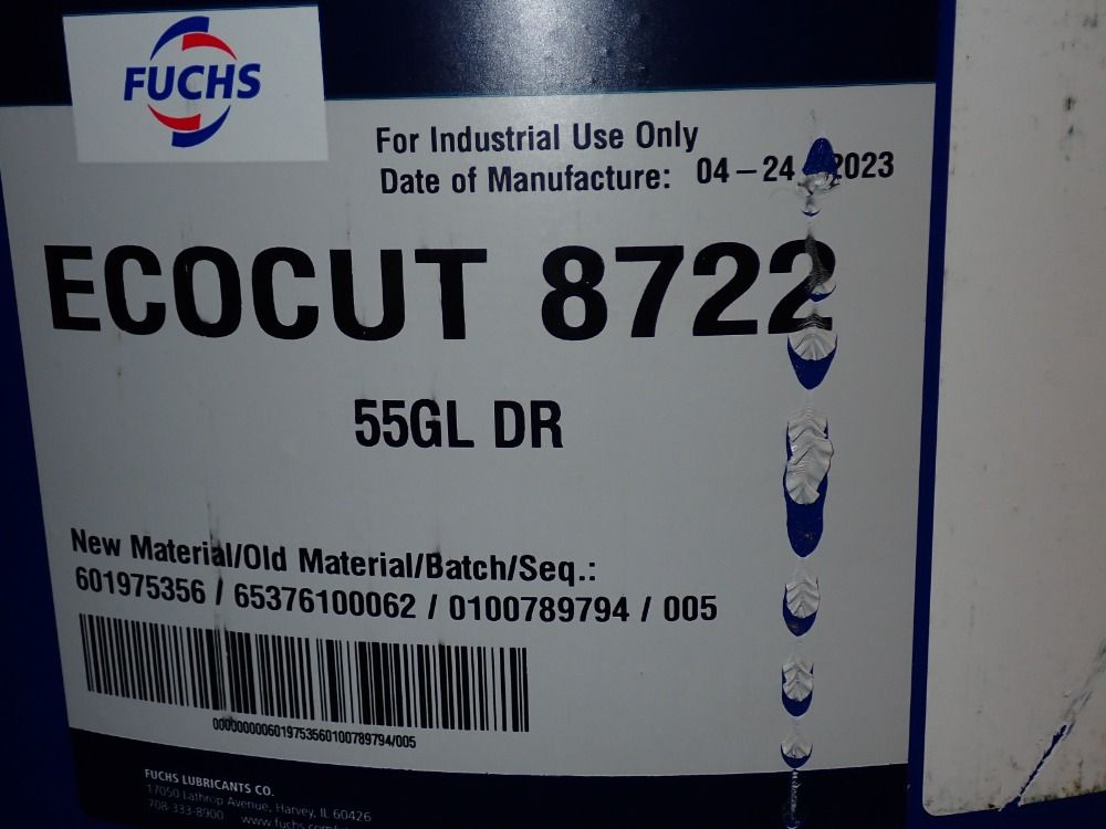 Fuchs 55 Gallons Ecocut 8722 Cutting Fluid