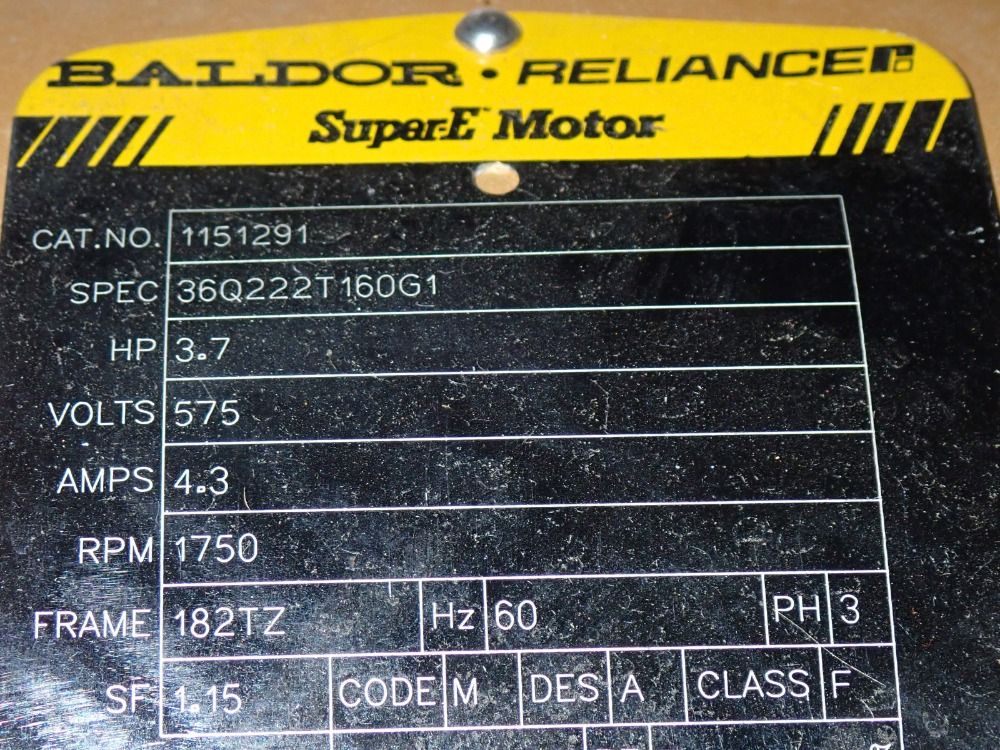 Baldor 3.7 Hp Motor - 1151291