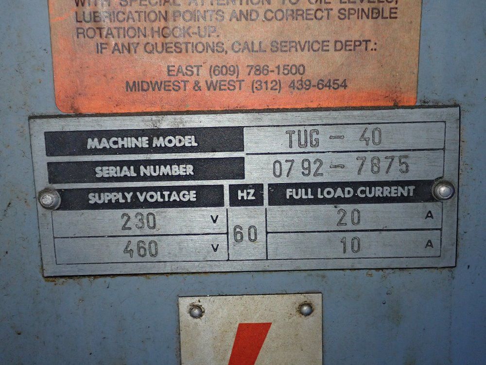 Toolmex 19" / 21" X 62" Tug-40 Gap Bed Lathe - Tug-40