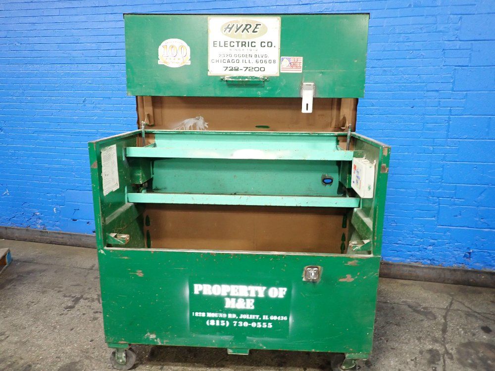 Knaack 11"x50 Shelves, 28"x60" Bottom Storage Box