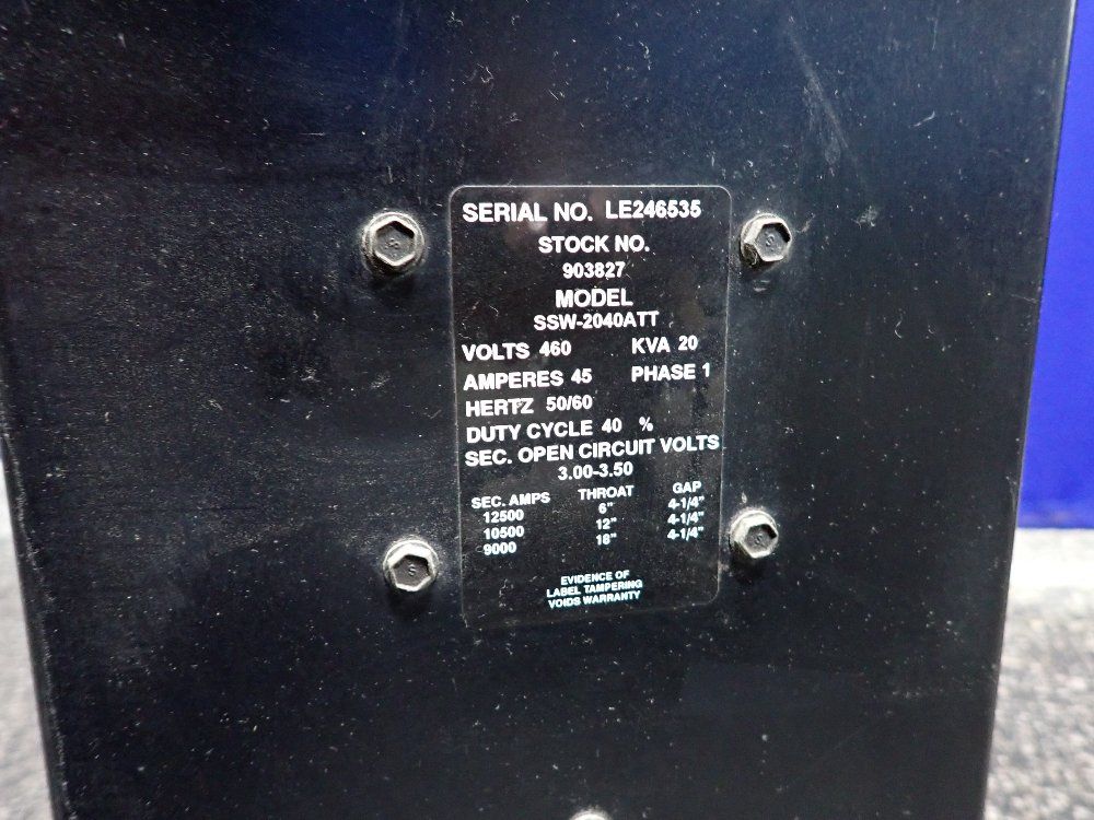 Miller 45a Spot Welder - Ssw-2040att