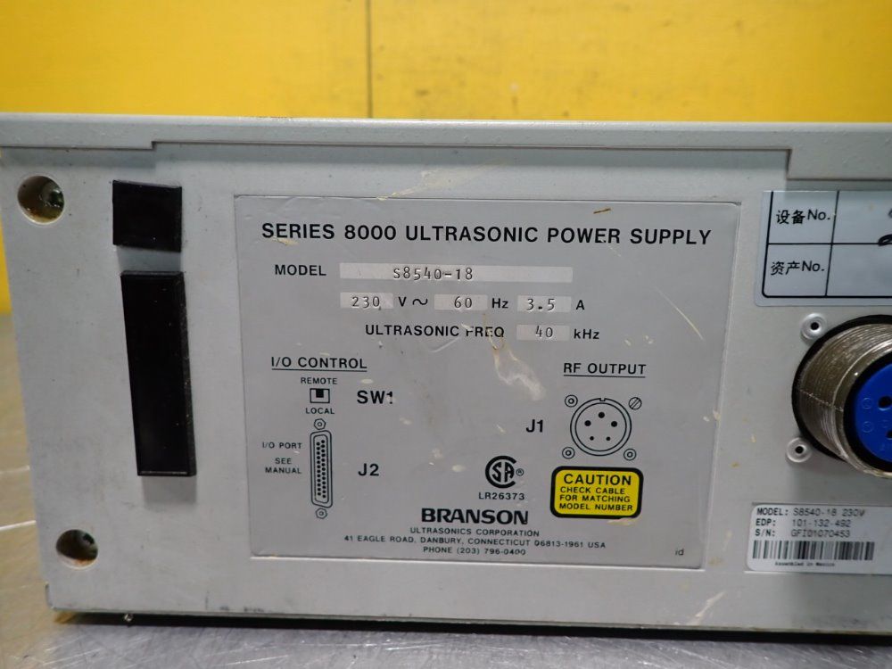 Branson S8540-18 Power Supply - S8540-18