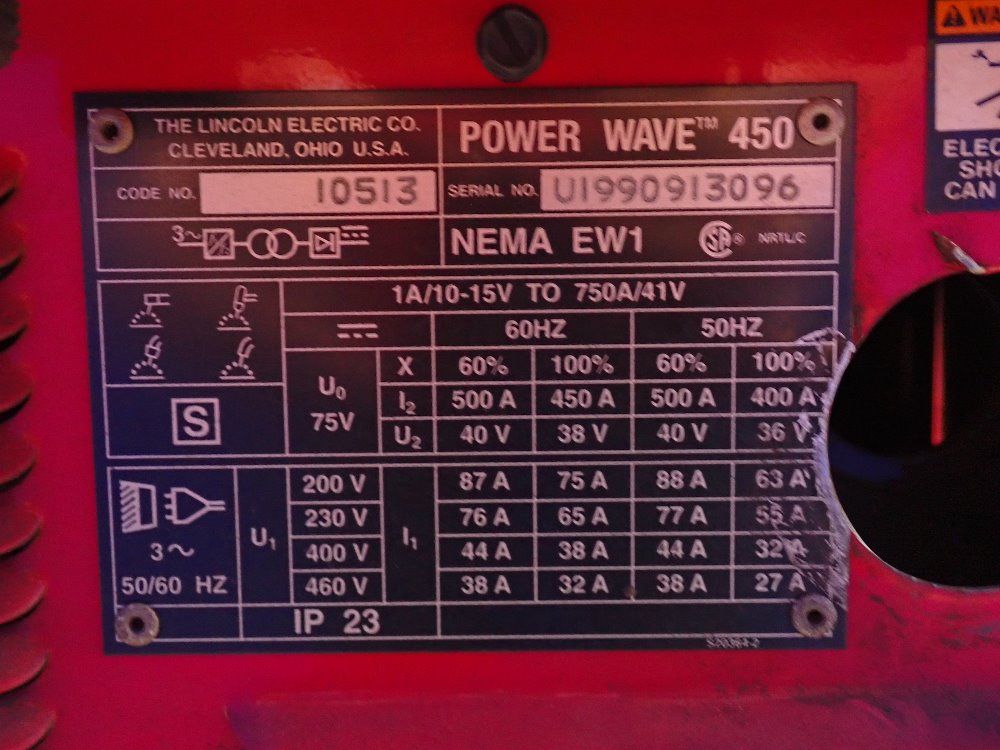Lincoln Electric 450 Amps Welder - Tandem Mig 450