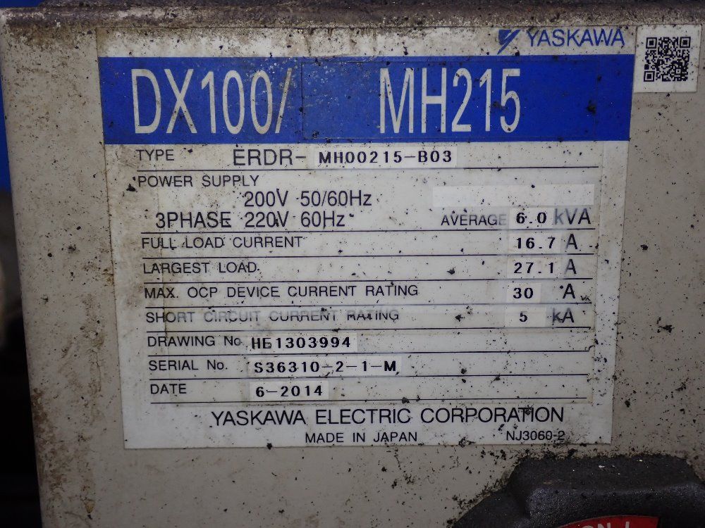 Yaskawa / Motoman 2014 Yaskawa / Motoman Mh215 Robot - Mh215