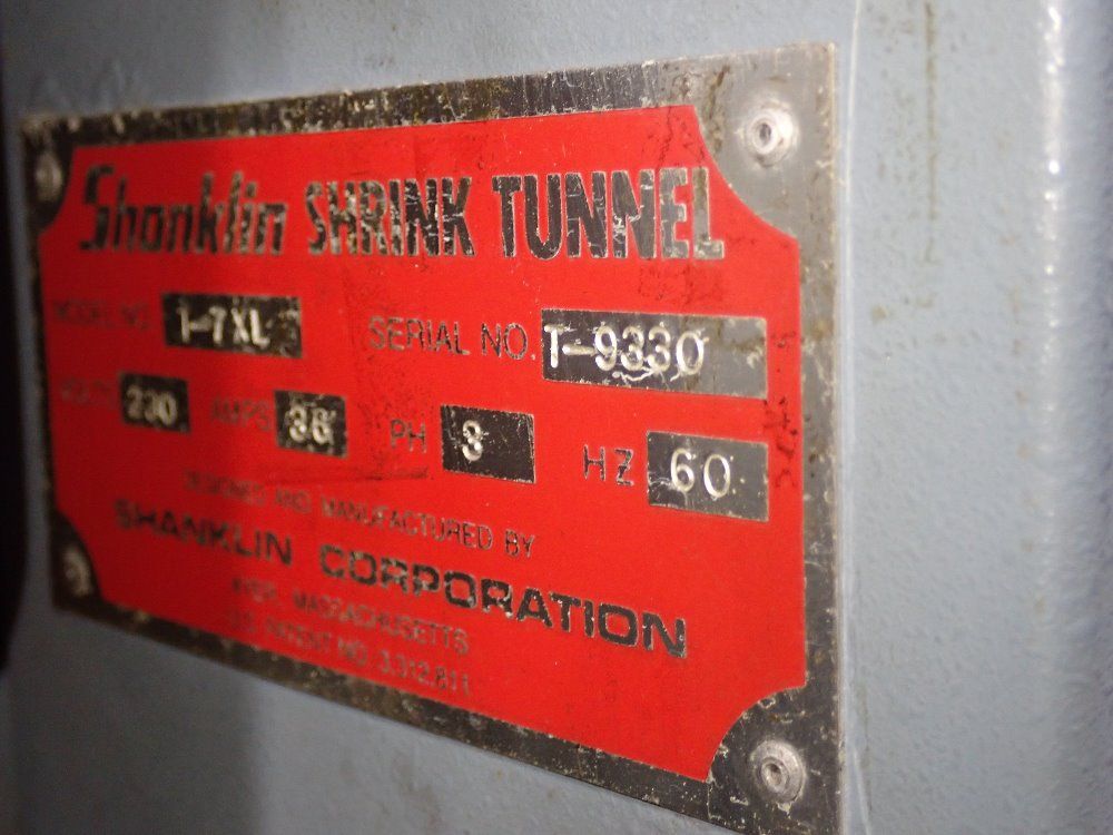 Shanklin 15" X 75" Heat Shrink Tunnel - T-7xl