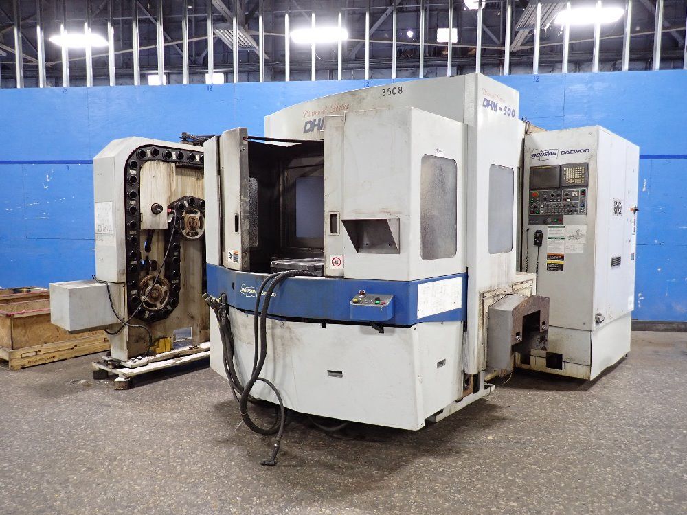 Doosan Infracore 19 1/2" X 19 1/2" 2006 Doosan Infracore Dhm-500 Horizontal Machining Center - Dhm-500