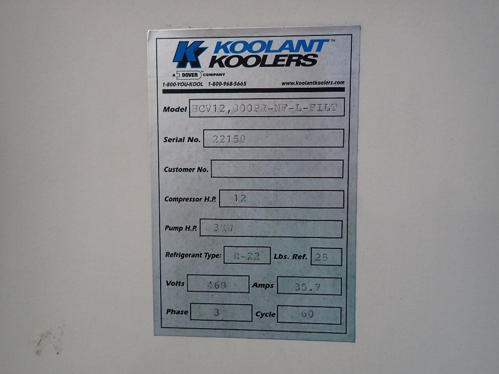 Koolant Koolers Hcv12 Chiller - Hcv12